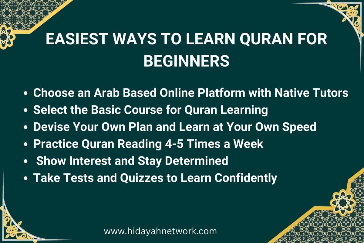Easiest Ways to Learn Quran For Beginners