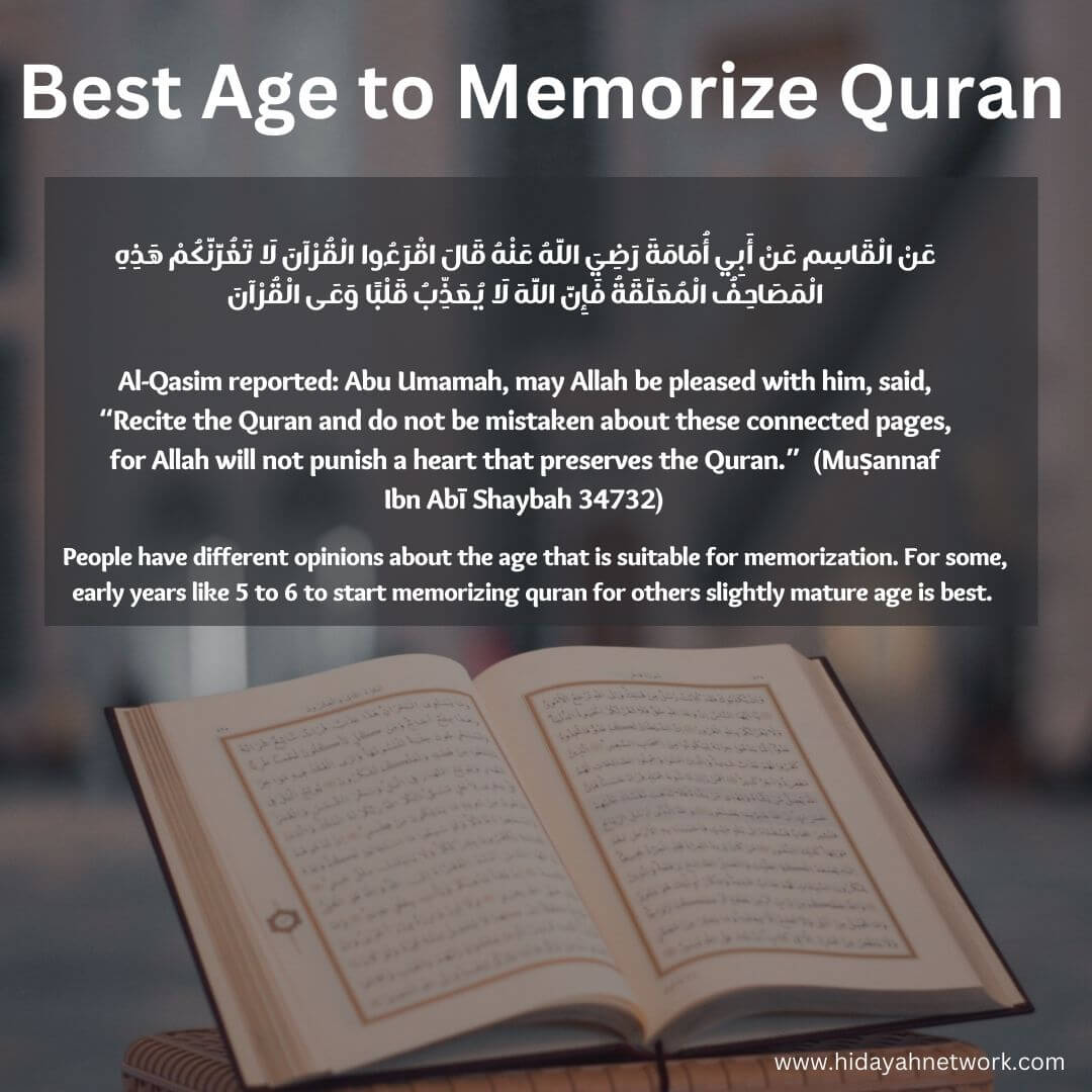best age to memorize quran