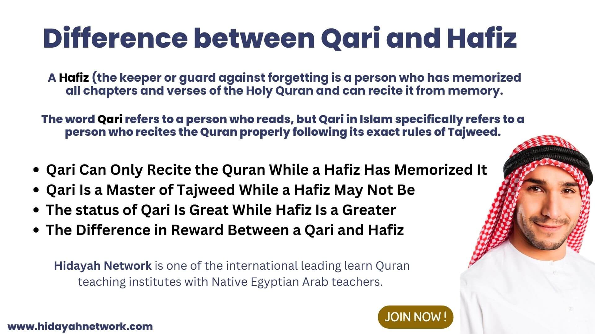Difference between Qari and Hafiz