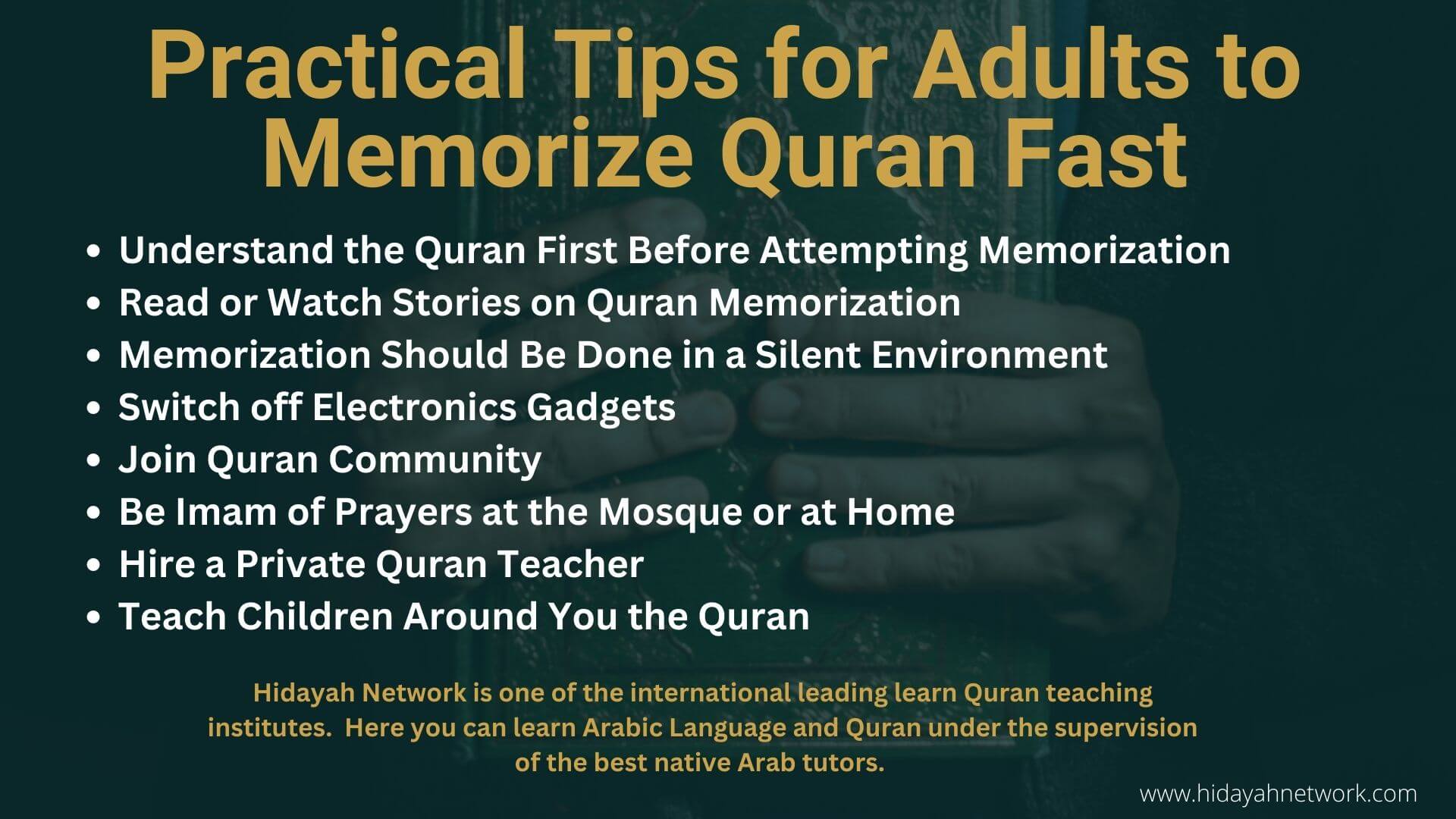 Adults to Memorize Quran Fast