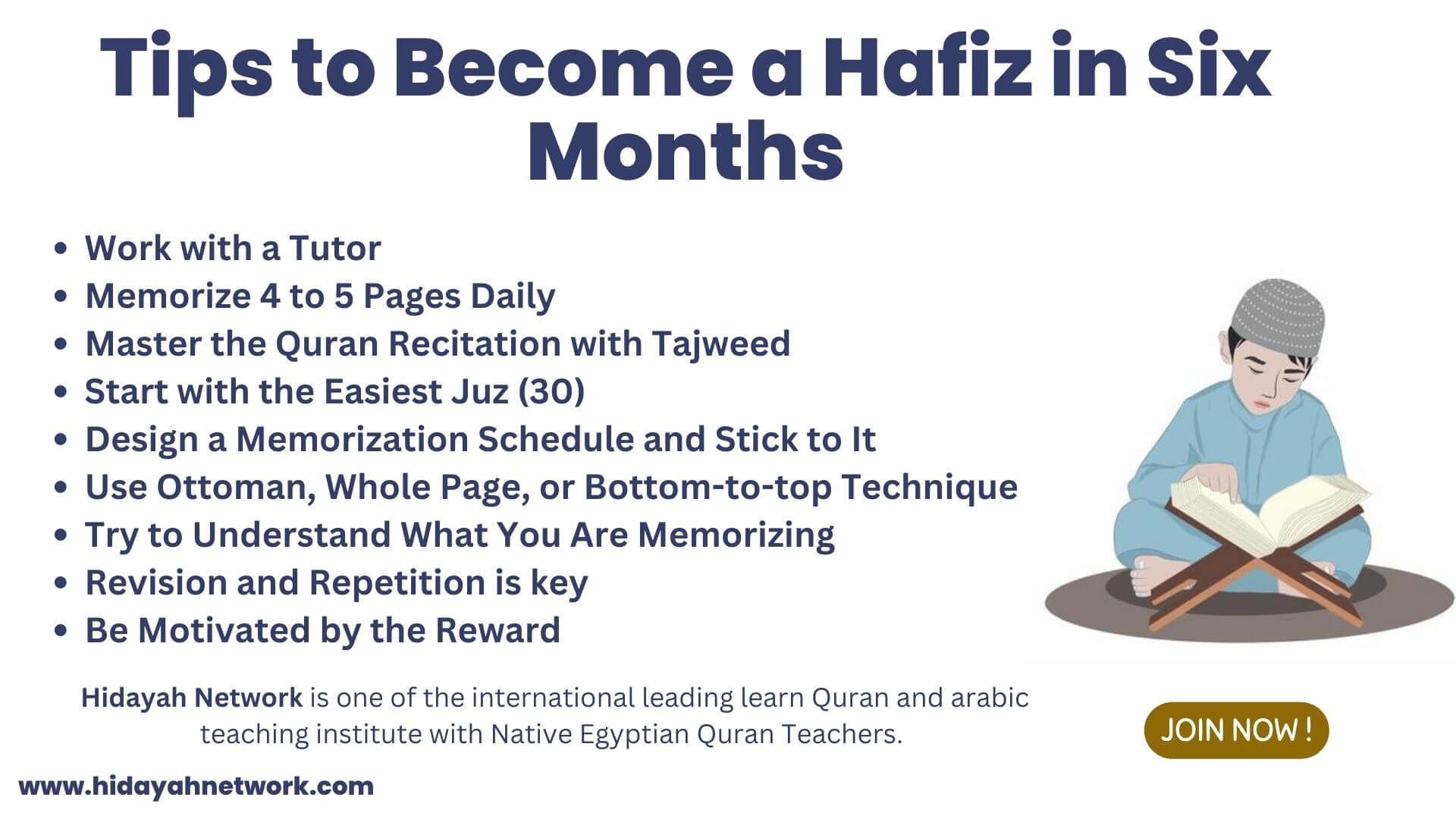 Tips to Become a Hafiz in Six Months