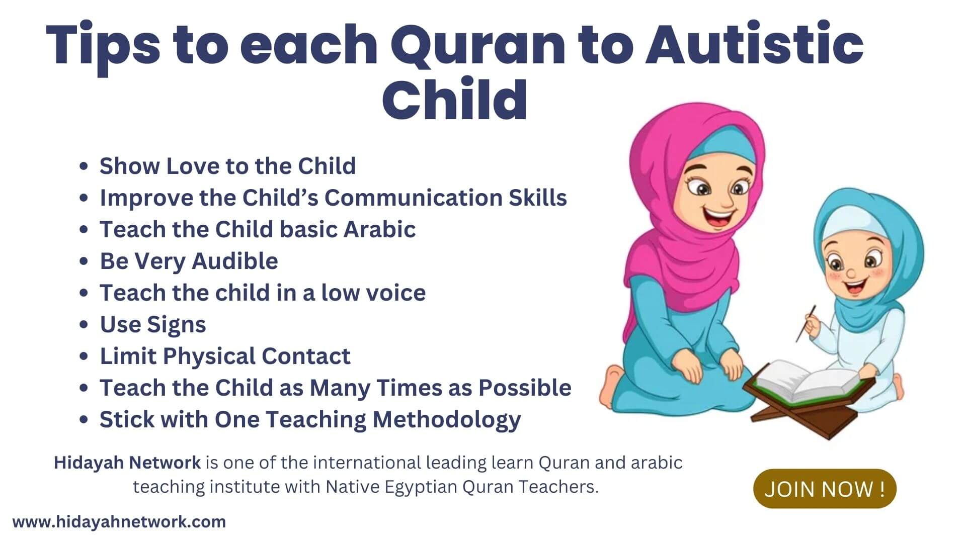 Tips to each Quran to Autistic Child