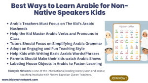 Ways to Learn Arabic for Non-Native Speakers Kids