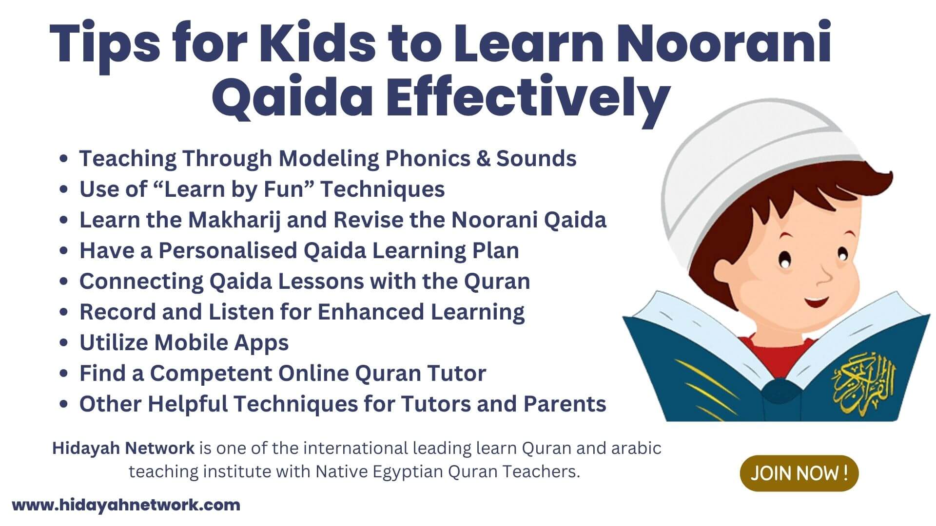 Kids to Learn Noorani Qaida Effectively
