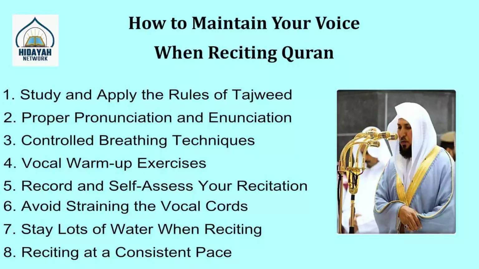 Maintain Voice When Reciting Quran