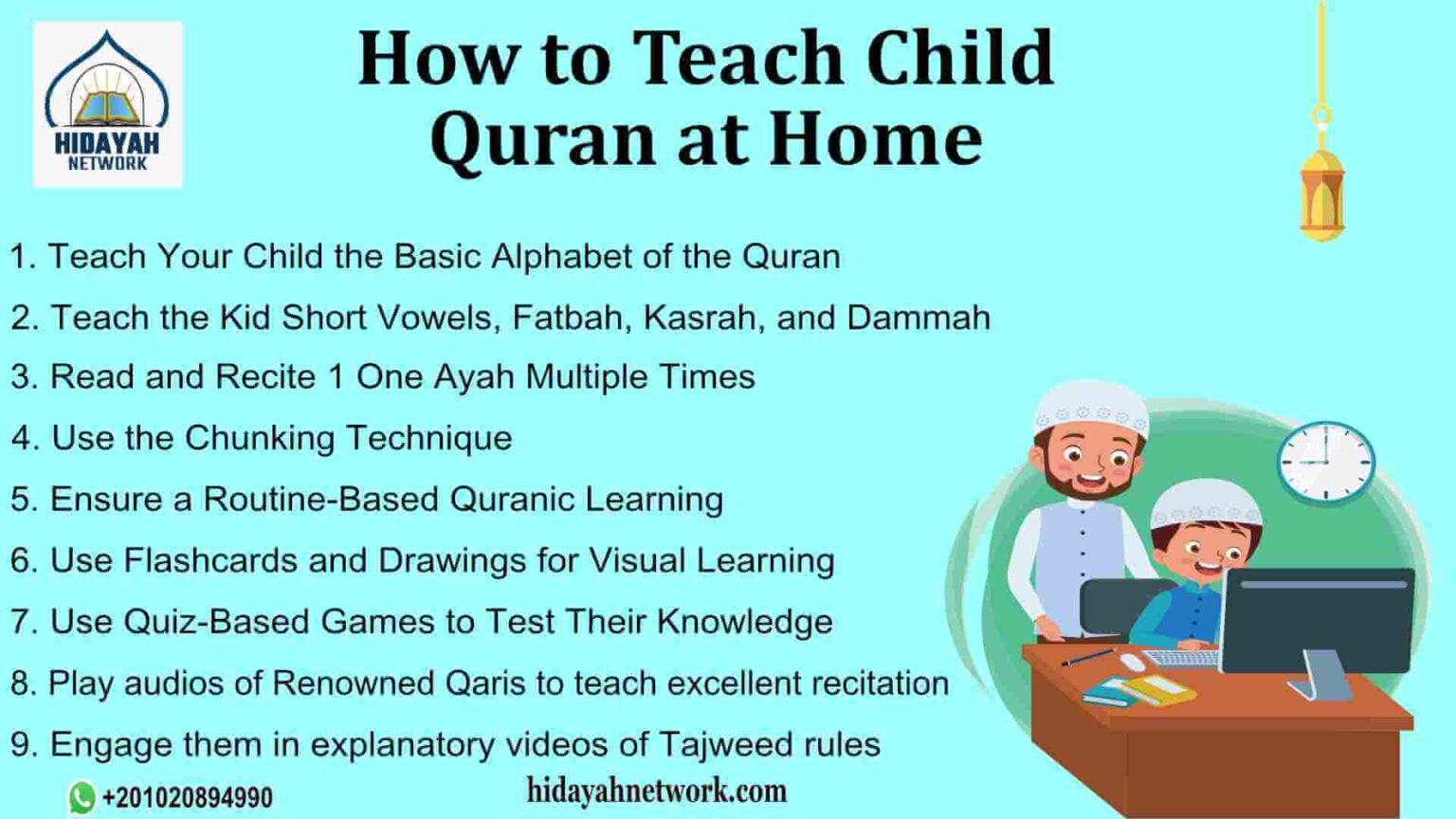 teach child quran at home