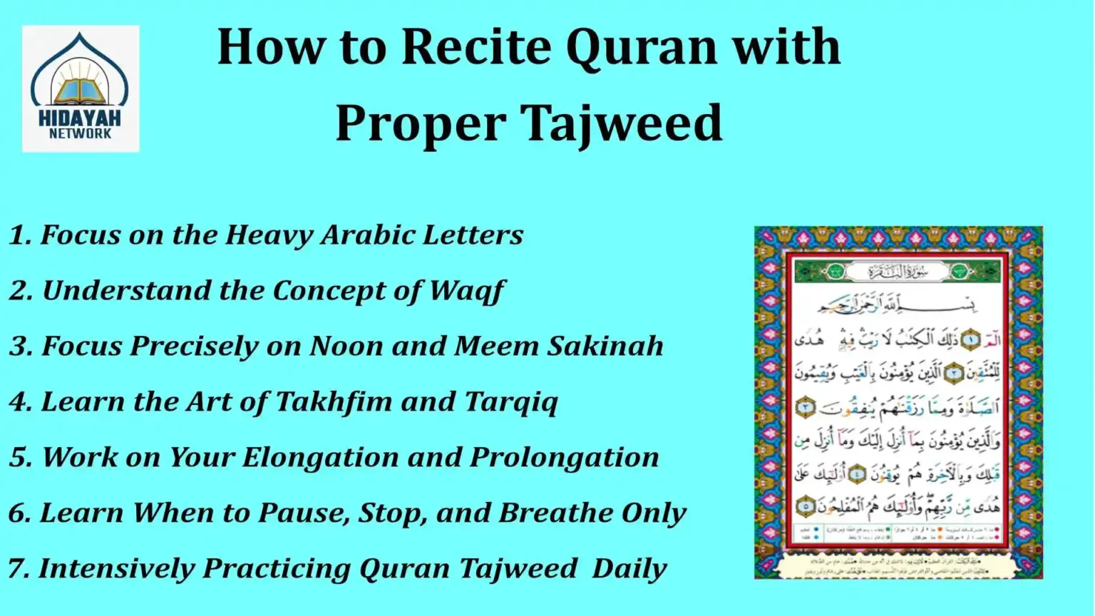 How to Recite Quran with proper Tajweed