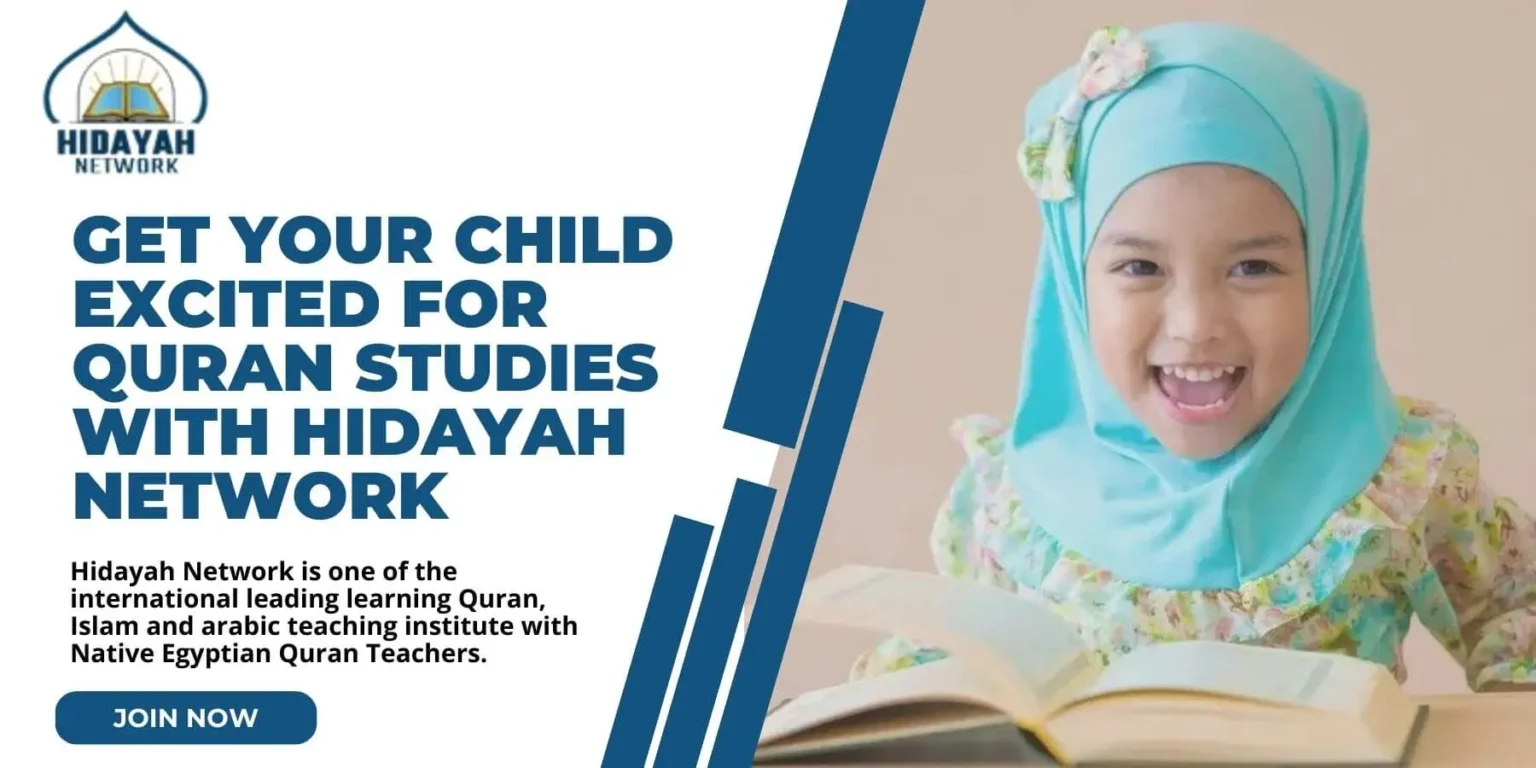 Child Excited for Quran Studies WIth Hidayah Network