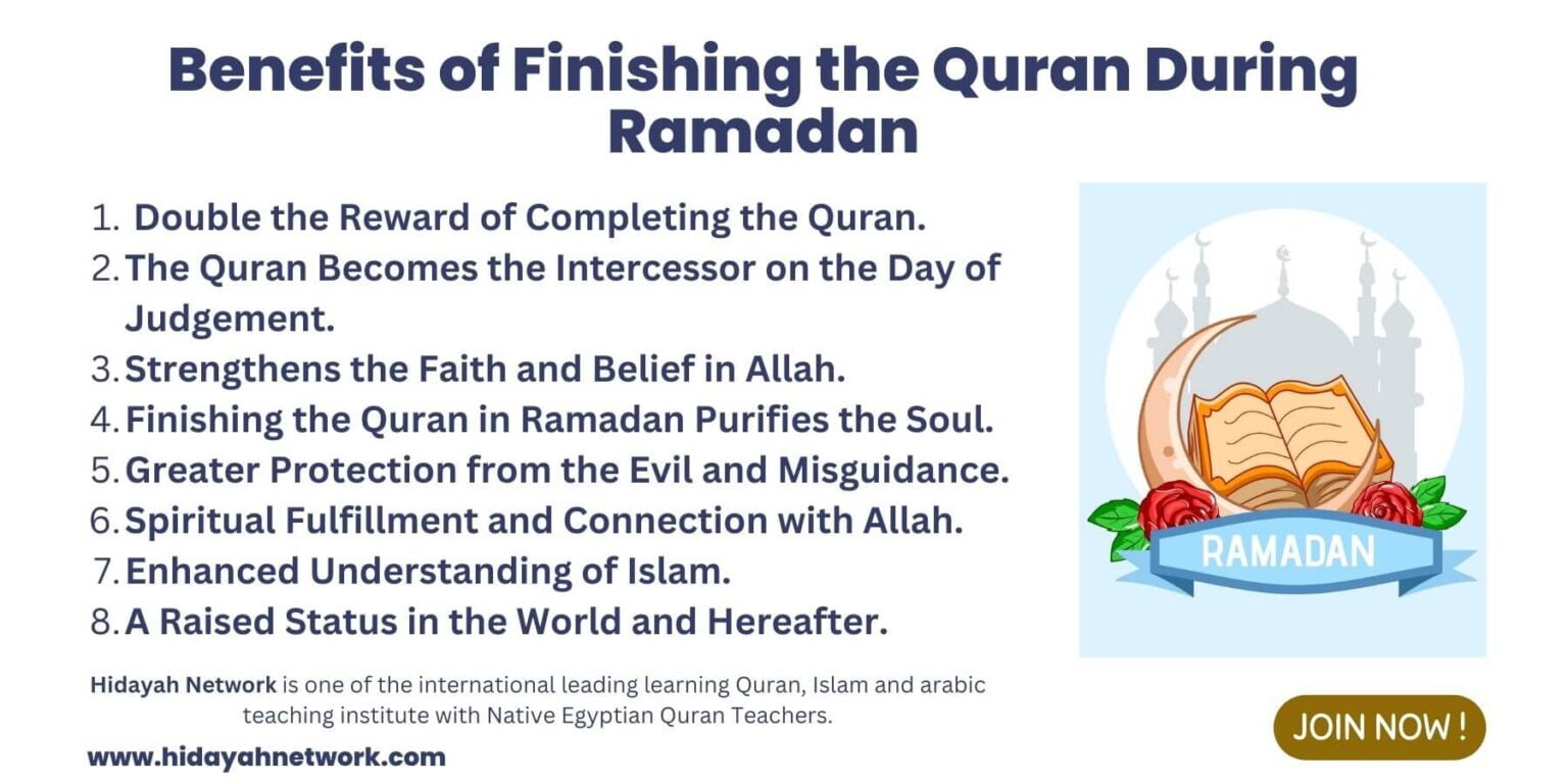 Benefits of Finishing the Quran During Ramadan